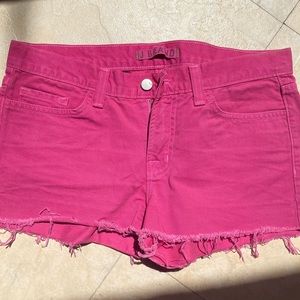 J Brand Cut Off Jeans Shorts Pink